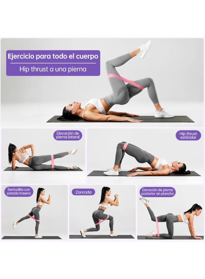 Axpeih 14-Piece Pilates Kit, Includes Pilates Ring, Pilates Ball, Magic Circle, Resistance Bands, Anti-Slip Socks, Yoga Strap, Yoga Starter Set for Women, Home Workout Equipment Set for Legs & Thighs (Purple) - Image 3